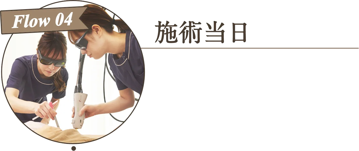 '医療脱毛の流れ' image